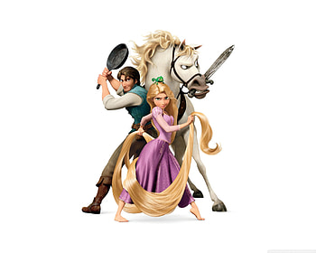 Tangled Disney Rapunzel And Flynn Ryder Wide for HD wallpaper