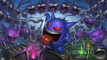 Pokmon , Vibrant background, Iconic character, Pokmon franchise HD wallpaper