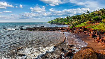 Anjuna Beach, Goa, India, nature, beach HD wallpaper