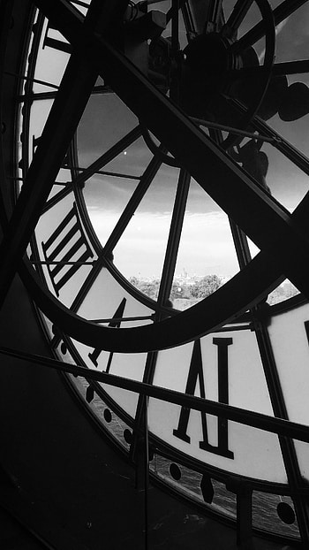 Black Aesthetic, Black Clock HD phone wallpaper