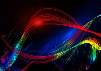Abstract, Multicolored, Motley, Lines, Wavy, Plexus HD wallpaper