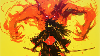 of Madara Uchiha from Naruto and the Akatsuki, Anime, Naruto, Madara Uchiha, Akatsuki (Naruto) HD wallpaper