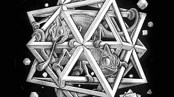 Stars, M.C. Escher HD wallpaper