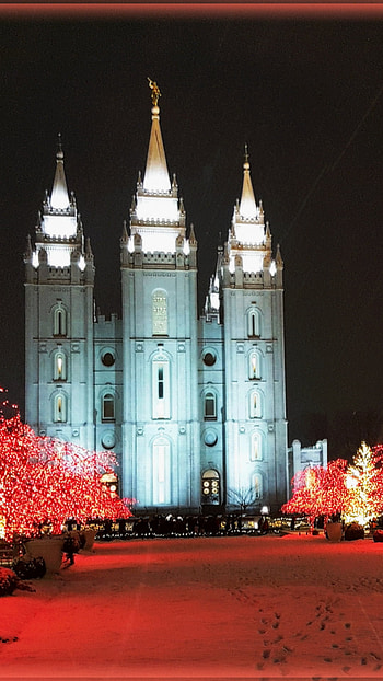 Salt Lake Temple, Salt Lake City, Christmas , LDS Temple HD phone wallpaper