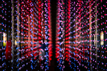 Lights, Macro, Multicolored, Motley, Blur, Smooth, Garland, Garlands, Light Bulbs HD wallpaper