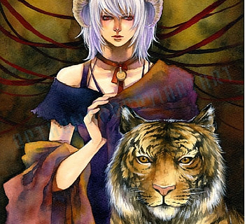Magicient tigress, tigress girl, tigress, magicient HD wallpaper