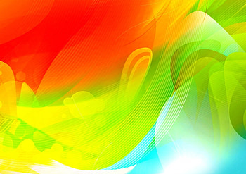 Colorful waves, blue, colorful, white, orange, abstract, rainbow, green, yellow, red, texture HD wallpaper