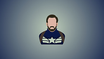 Captain America Minimalism 1, captain-america, minimalism, 1, artist, deviantart, artwork, superheroes HD wallpaper