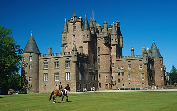 Animals, Landscape, People, Horses, Castles HD wallpaper