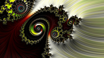 Trippy Psychedelic Fractal, colorful, colors, Abstract, fractal HD wallpaper