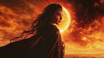 Revving Wonder Woman, wonder-woman, superheroes, artwork, digital-art, ai HD wallpaper
