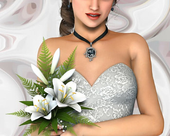 The Bride, white, wedding, fantasy, bride HD wallpaper
