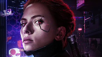 CYBERPUNK 2077 X AVENGERS BLACK WIDOW, black-widow, movies, 2020-movies, marvel, artstation HD wallpaper