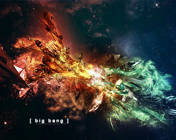 Big Bang, other, space, galaxies HD wallpaper