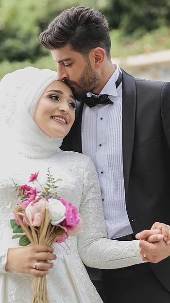 Muslim Couple, Black White HD phone wallpaper