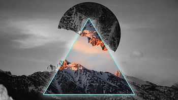 Geometric Mountains HD wallpaper