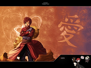 Gaara, sand, anime, love, evil, naruto HD wallpaper