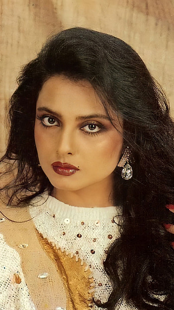 Rekha, bollywood actress, vintage HD phone wallpaper