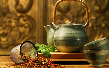 Tea and relaxation, Time for reflection, Peaceful moments, Tranquil vibes HD wallpaper
