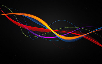 Abstract, Background, Lines, Wavy, Colorful, Colourful HD wallpaper