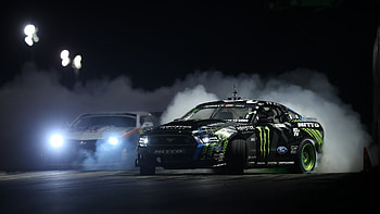 Ford Mustang Monster, drifting-cars, cars, drift, tires, smoke, ford, mustang HD wallpaper