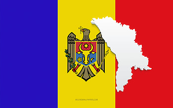 Moldova map silhouette, Flag of Moldova, silhouette on the flag, Moldova, 3d Moldova map silhouette, Moldova flag, Moldova 3d map HD wallpaper