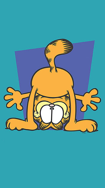 Garfield, , backgrounds, Cartoon cat HD phone wallpaper