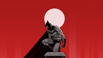 Batman and gotham, minimal, artwork HD wallpaper