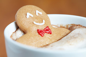 Hot chocolate, Gingerbread Man HD wallpaper