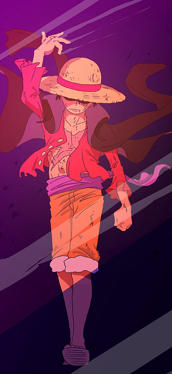 Luffy, ONEPIECE, pink, Anime HD phone wallpaper