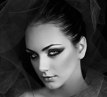 Beauty, girl, model, black and white HD wallpaper