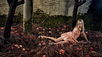 Lovely Girl, style, model, flowers, woman HD wallpaper