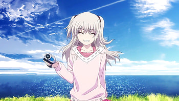 Charlotte, gril, anime, hair HD wallpaper