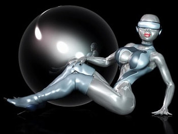 Metallic, abstract, fantasy HD wallpaper