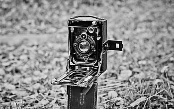 Zeiss Ikon Compur, retro camera, Zeiss Ikon, monochrome, cameras, Zeiss HD wallpaper