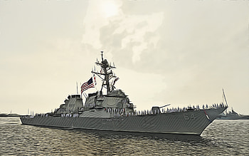 USS Carney, , vector art, DDG-64, destroyer, United States Navy, US army, abstract ships, battleship, US Navy, Arleigh Burke-class, USS Carney DDG-64 HD wallpaper