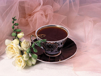 Flowers, Food, Cup, Cloth, Tea HD wallpaper