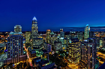 Charlotte Skyline, Travels, Good Eats, Good Drinks HD wallpaper