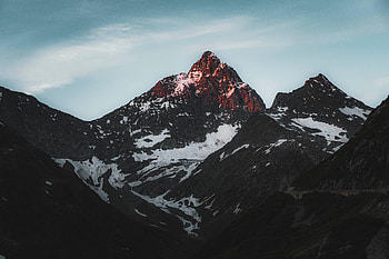 Nature, Sky, Mountains, Snow, Rocks, Vertex, Tops, Snow Covered, Snowbound HD wallpaper