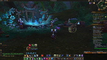 Logo/Character: Armory: http://eu.battle.net/wow/en/characte...un/Puxo/simple. General colour scheme: Resto druid main, so want to keep it in that color ... HD wallpaper