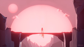 PLANET ALPHA, game, minimal HD wallpaper