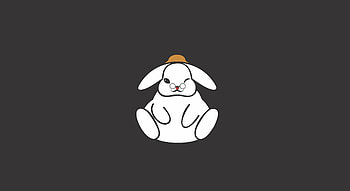 Art, Vector, Minimalism, Spectacles, Glasses, Hare, Hat HD wallpaper