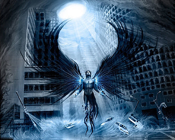Effect Of Power !!!, blue, power, abstract, fantasy, light, car, effect, manangel HD wallpaper