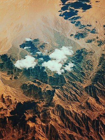 Nature, Mountains, Clouds, View From Above HD phone wallpaper