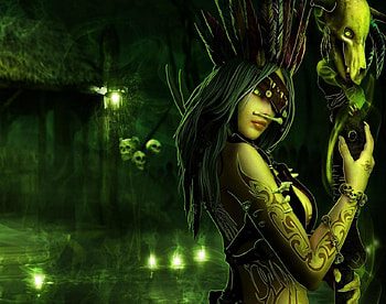 Sexy witch, abstract, fantasy, art, witch HD wallpaper