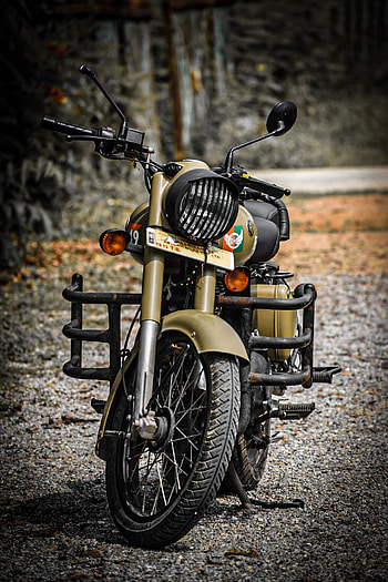 Royal Enfield, automotive lighting, motorcycle HD phone wallpaper