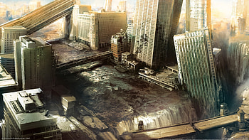 Preview i am alive, city, water, destruction HD wallpaper