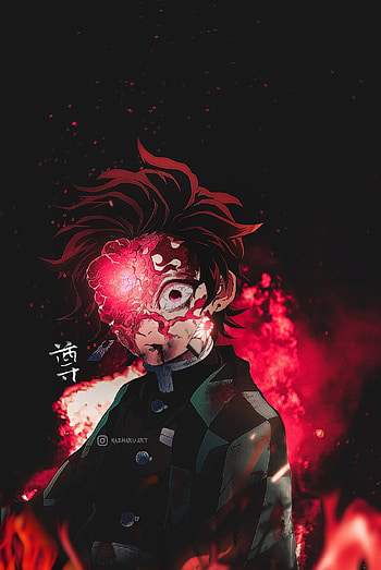 Tanjiro, tie, art HD phone wallpaper