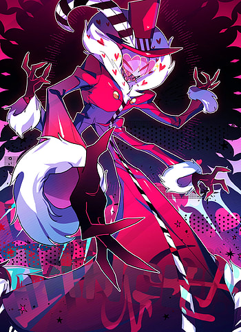 Valentino, red, val, hazbin, magenta, hazbin_hotel, moth, hazbin-hotel, hazbin hotel HD phone wallpaper