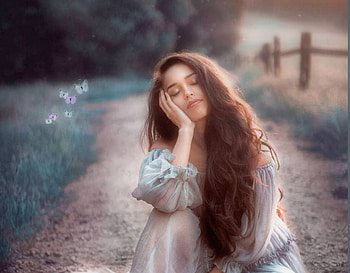 Daydream Believer, etheral women, breathtaking, Ethereal Magical Fairy Tale, gorgeous, girl, beautiful, women are special, butterfly, Alex Miller, pretty, female trendsetters, lips nails eyes hair art, lovely, stunning HD wallpaper